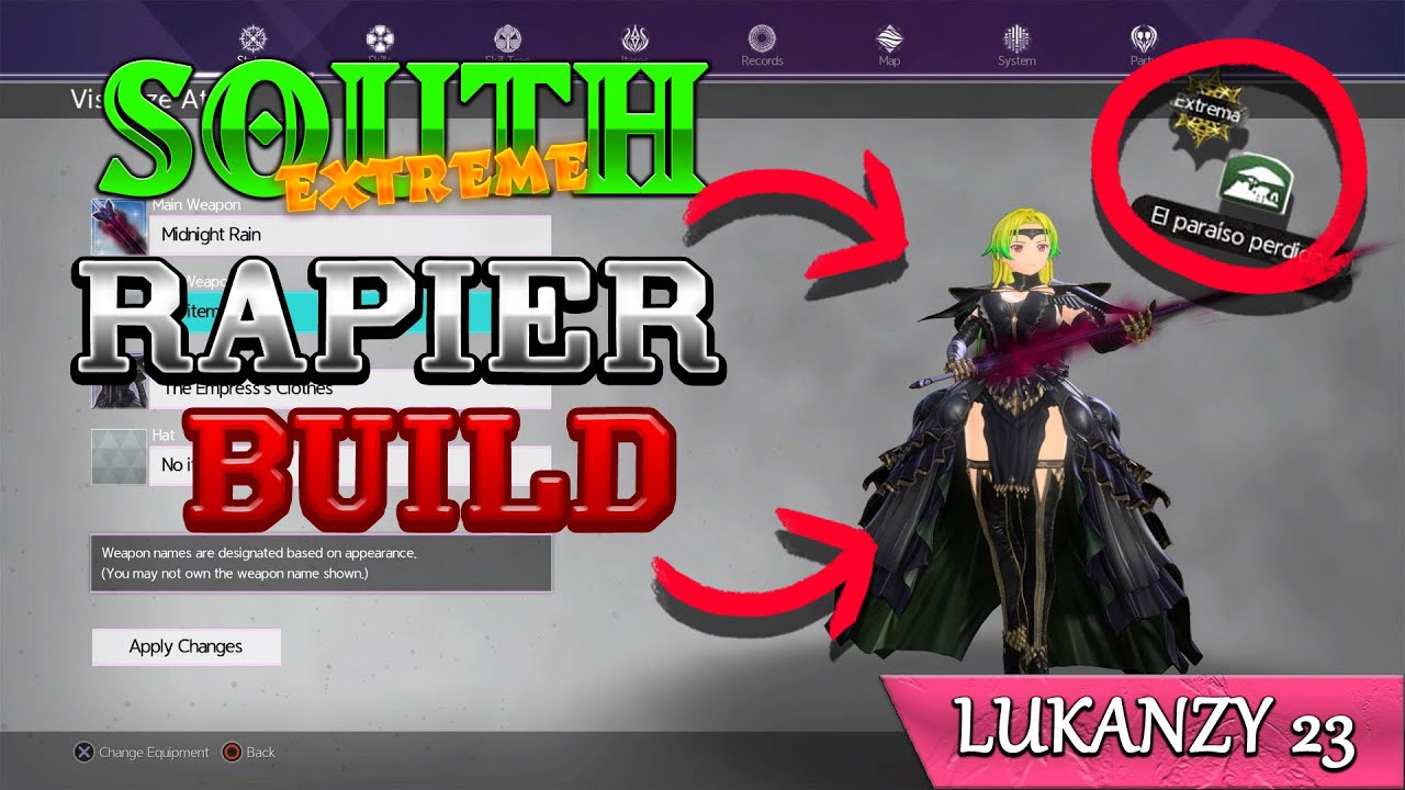 Sword Art Online Alicization Lycoris South Extreme Rapier Build