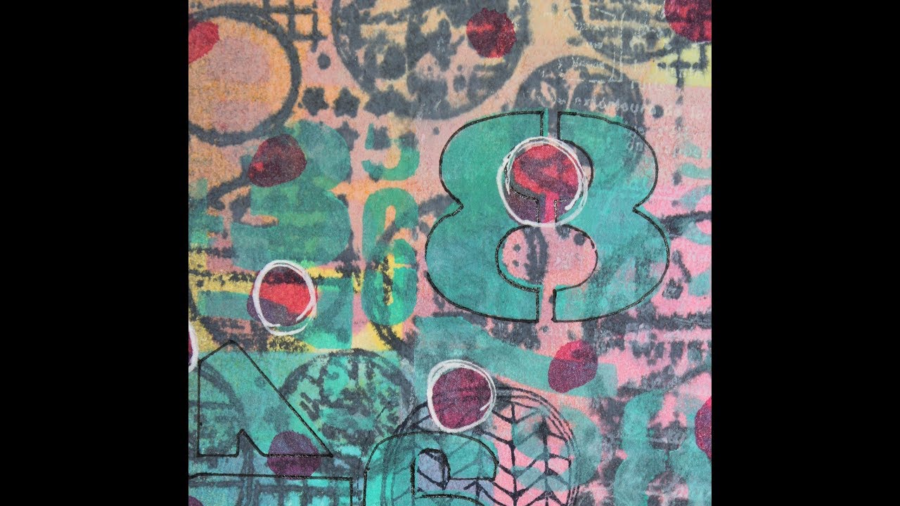 Distress Oxides with Gel Press Gel Printing Plate
