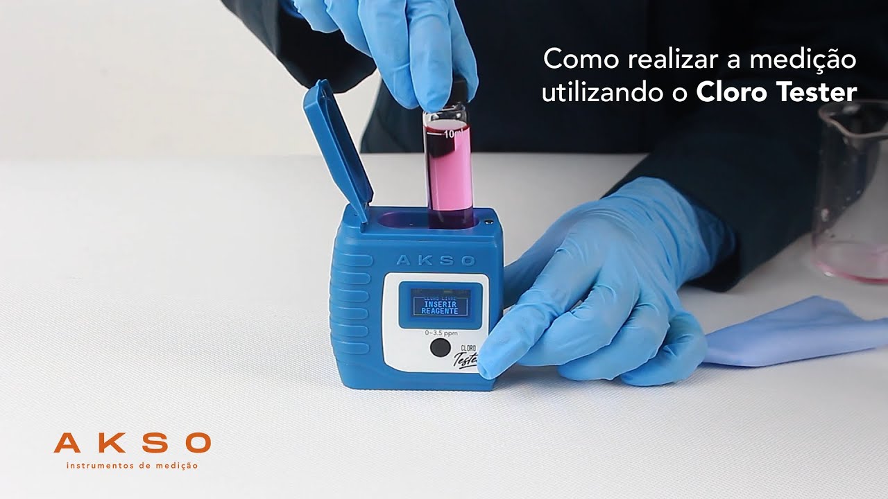 Já sabe como realizar a medição com o AK40 Cloro Tester?