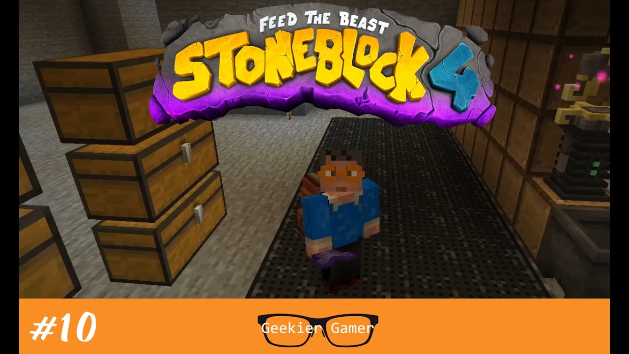 StoneBlock 4 Episode 10 | Blaze Powder, Powah Crafting, Mob Farm, and Creative Flight