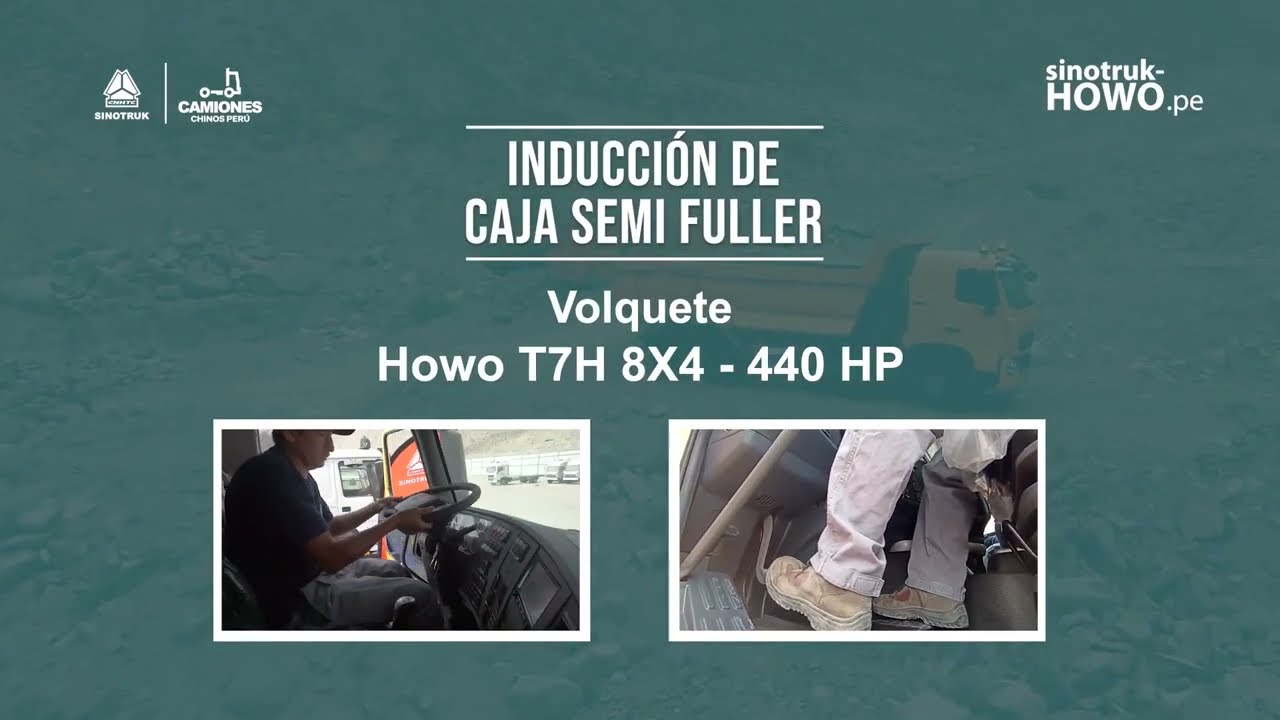 Escuela Sinotruk Cap 1- Inducción Volq. Howo T7H - 440HP -8x4