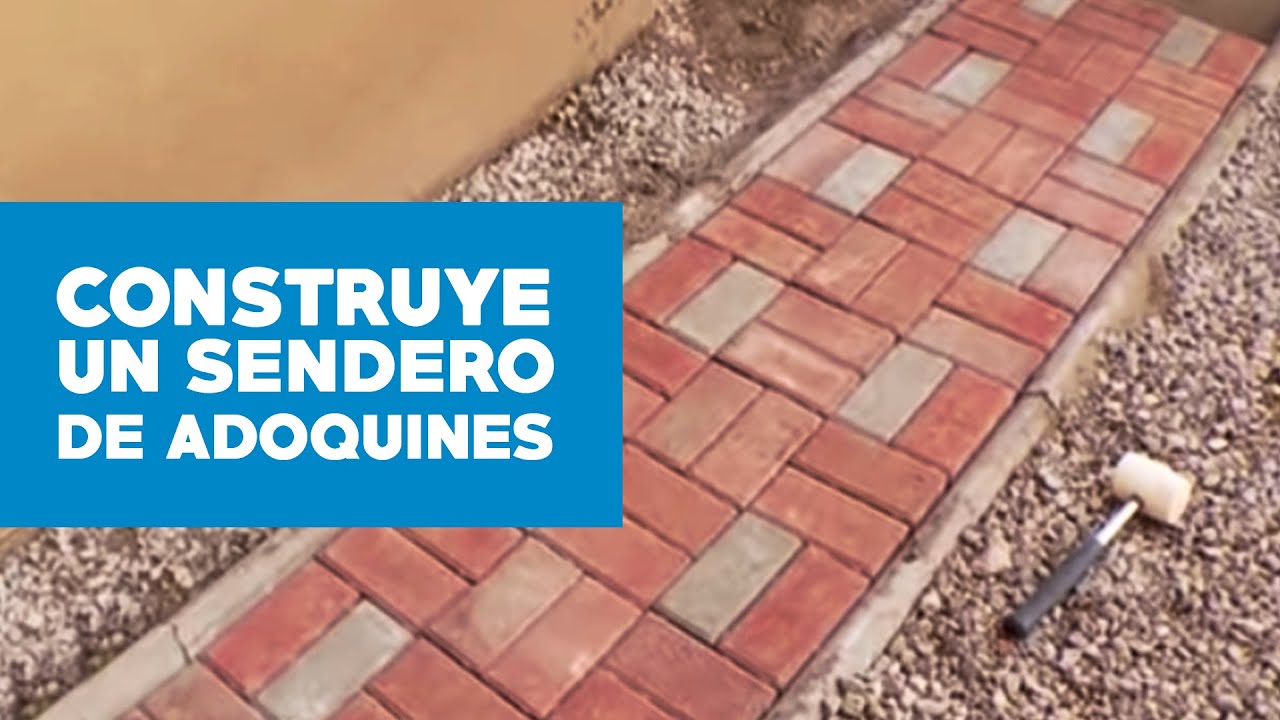 ¿Cómo hacer un sendero de adoquines?
