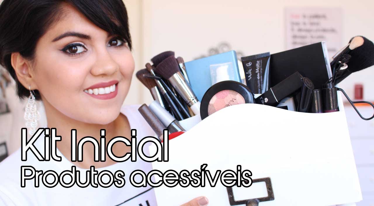 Kit Iniciante de Maquiagem com Produtos Acessíveis
