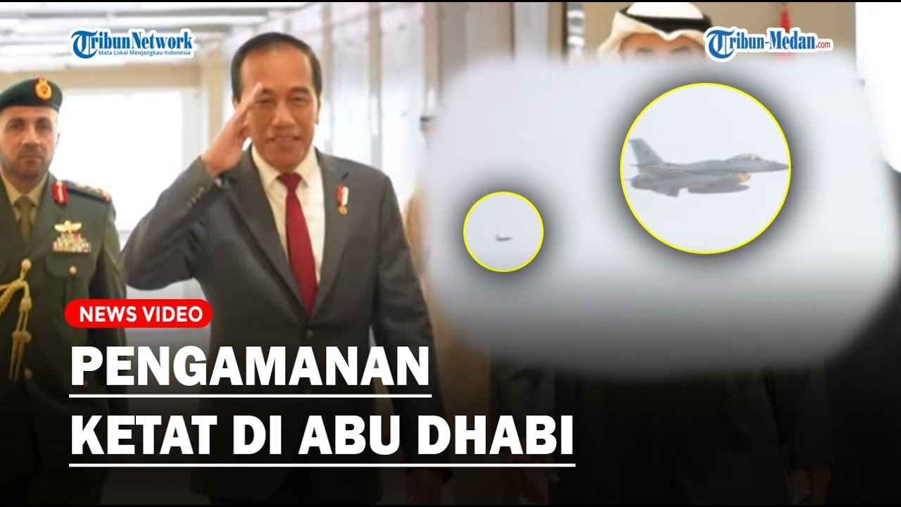 JOKOWI Dikawal Pesawat Tempur Masuki Langit Abu Dhabi