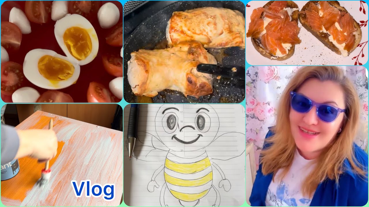 Vlog | Cumpărături alimentare Auchan, vopsesc mobila, mergem în IOR, ținuta zilei și multă mâncare 