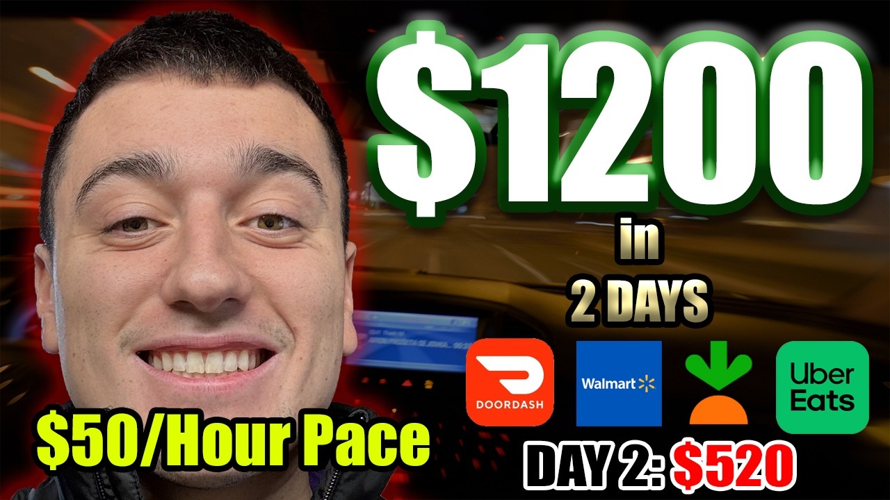 Can I Finish the $1200 in 2 Days Gig Work Challenge?? ($50/Hour Pace Shift)