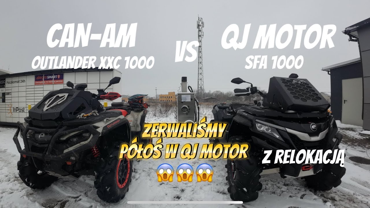 TESTY QJMOTOR SFA 1000 Z RELOKACJĄ I SNORKLAMI . ZERWANA PÓŁOŚ I ZIMOWA AURA Z NAMI