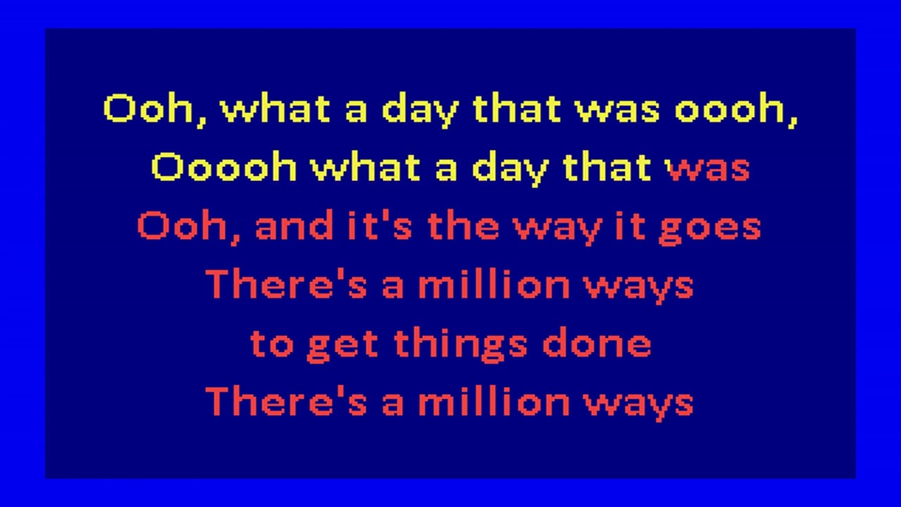 Talking Heads – What a Day That Was (karaoke)