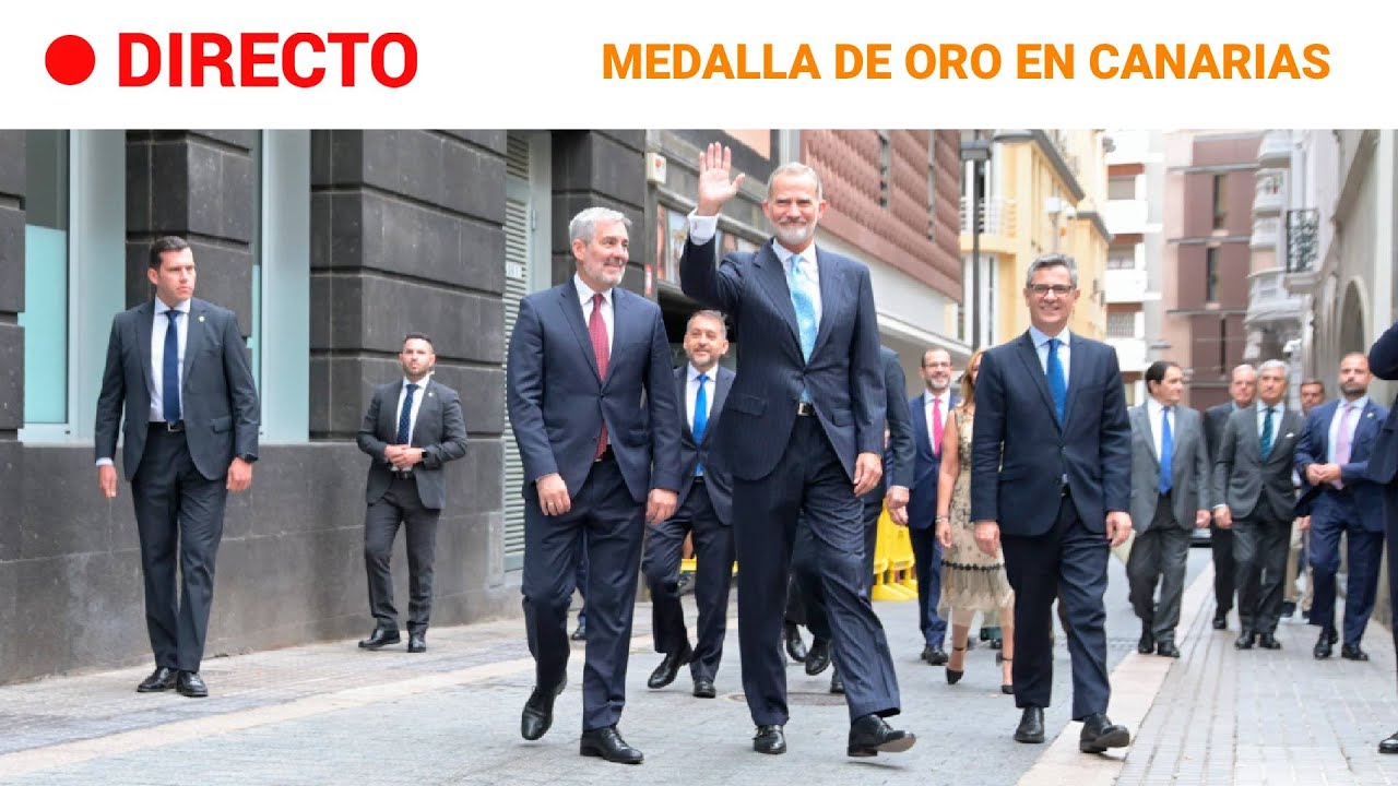 REY FELIPE VI: RECIBE la MEDALLA de ORO del PARLAMENTO de CANARIAS, en TENERIFE | RTVE
