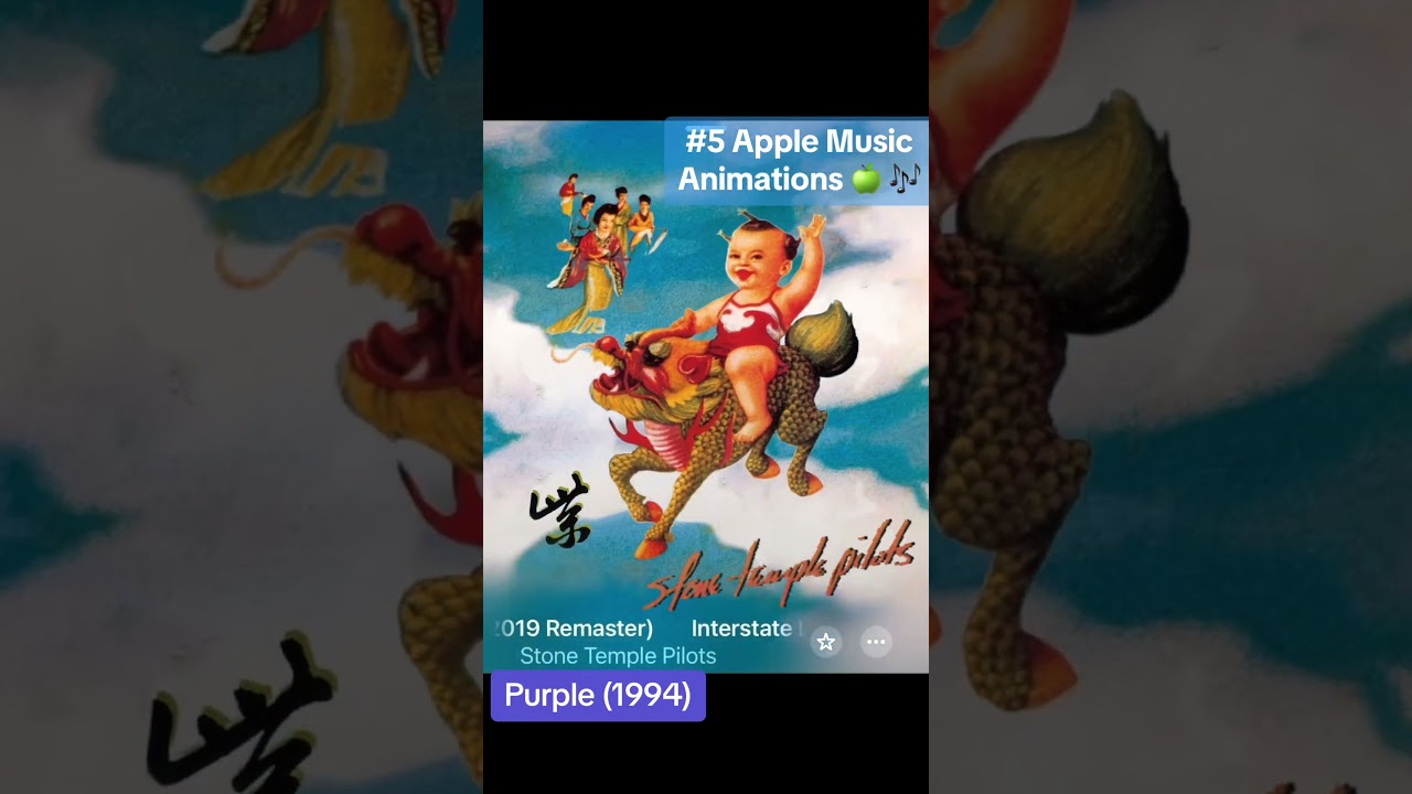 #5 Cool Apple Music Animations 🍏 - Stone Temple Pilots’ ‘Purple’ (1994)