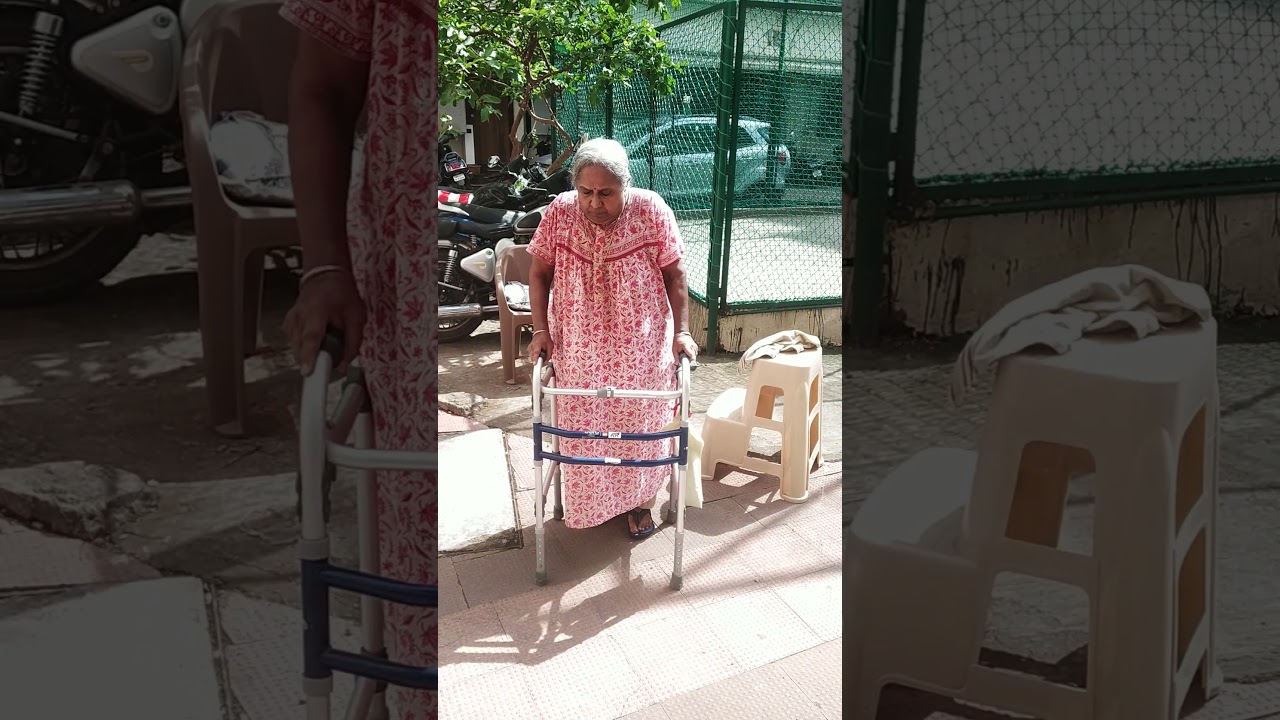 mom walking hard
