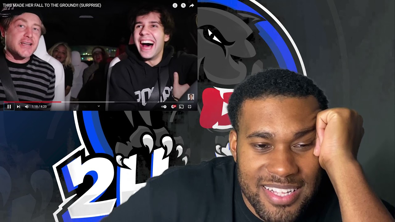 (DAVID DOBRIK REACTION)THIS MADE HER FALL TO THE GROUND! (SURPRISE)