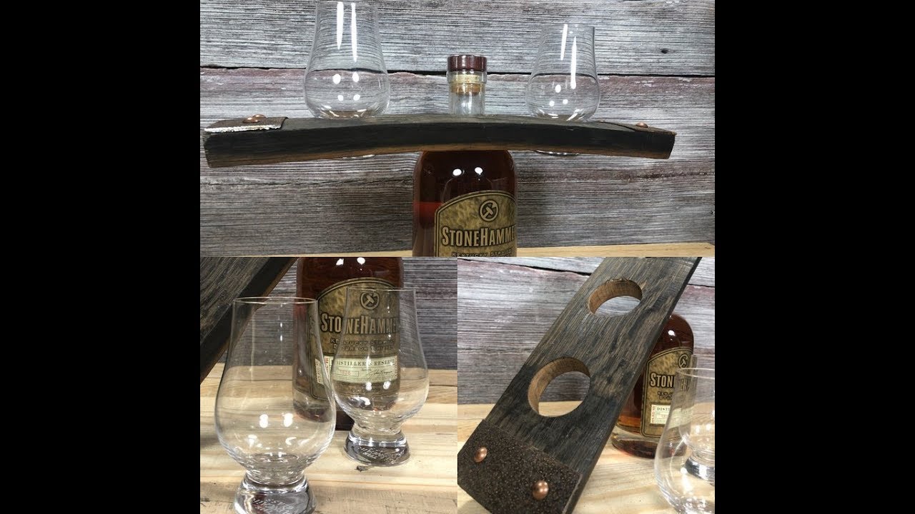 Reclaimed Bourbon Barrel Stave Bourbon Buddy.