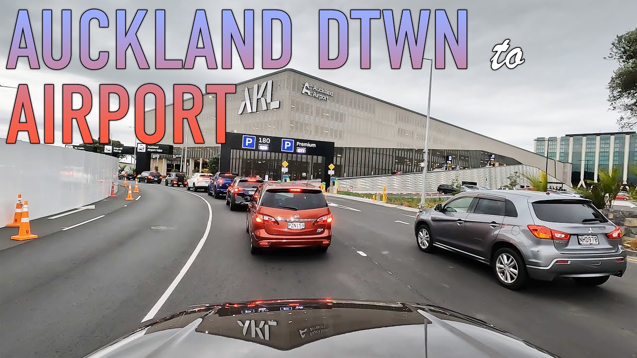 Auckland Downtown to Airport Drive in 4K