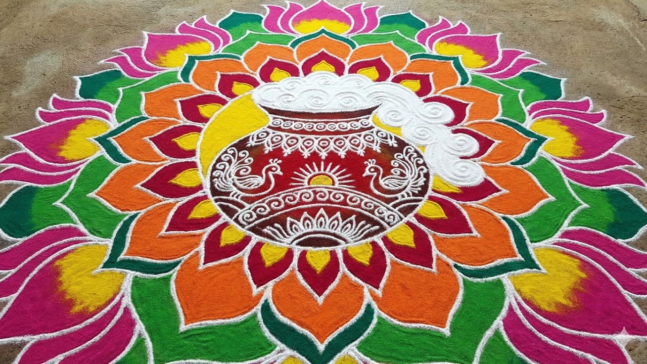 సంక్రాంతి ముగ్గులు 🌸| Most Beautiful Pongal Rangoli Collection | Village Style Designs|Kolam Design 