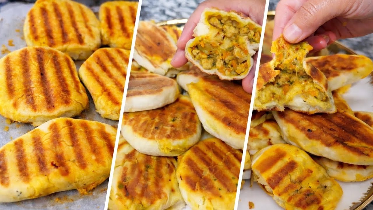 Пирожки за 10 минут: экономично и быстро 😋 с легким тестом и начинкой, не требуют духовки или фор...