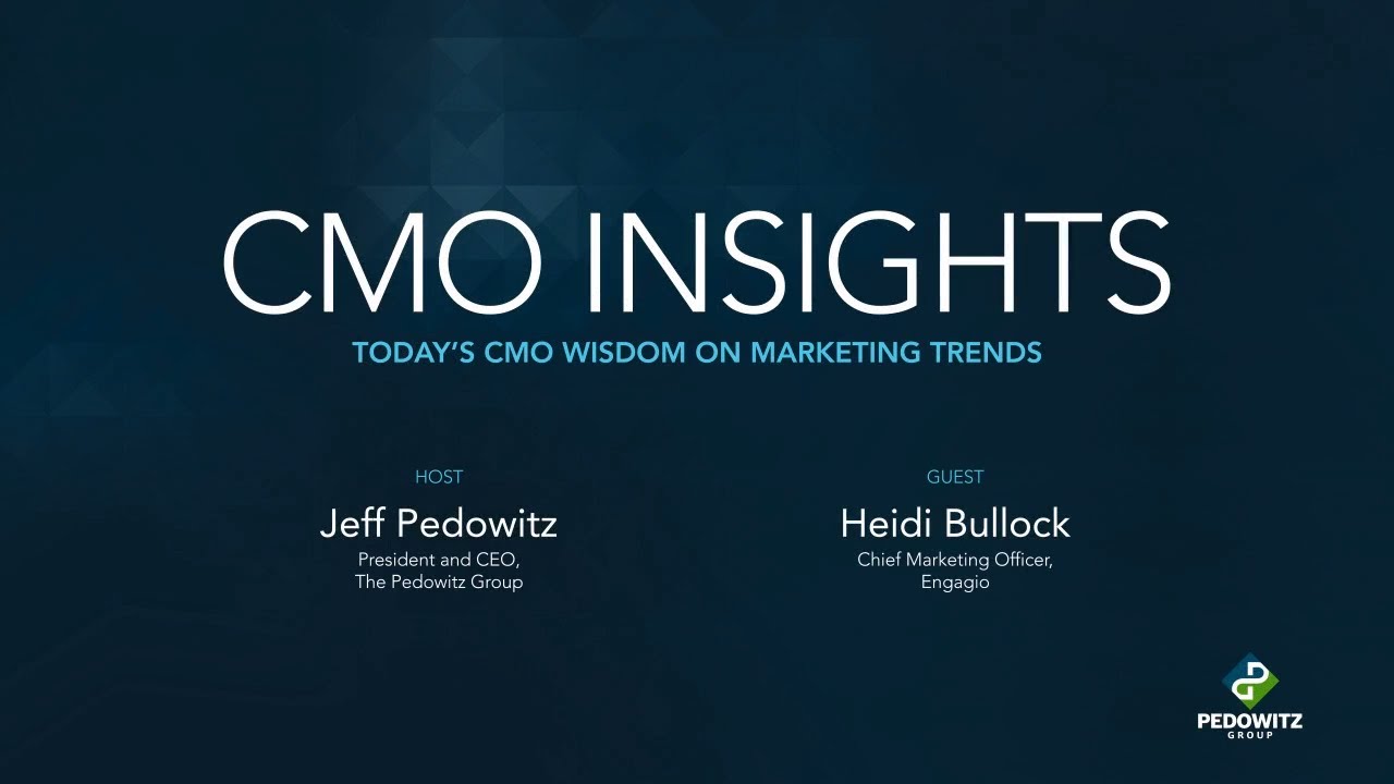 CMO Insights: Heidi Bullock, Chief Marketing Officer, Engagio
