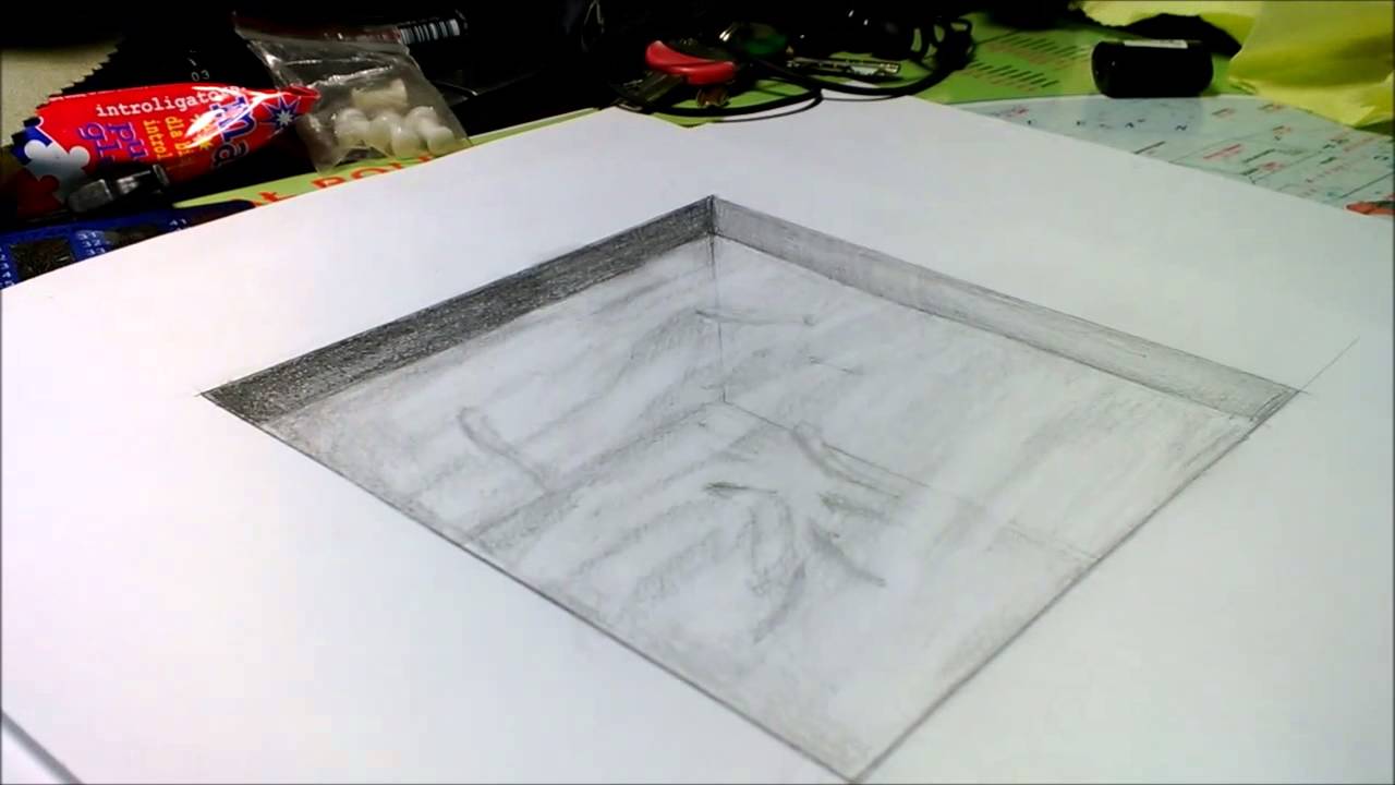 Amazing anamorphic 3D illusion-water pool drawing