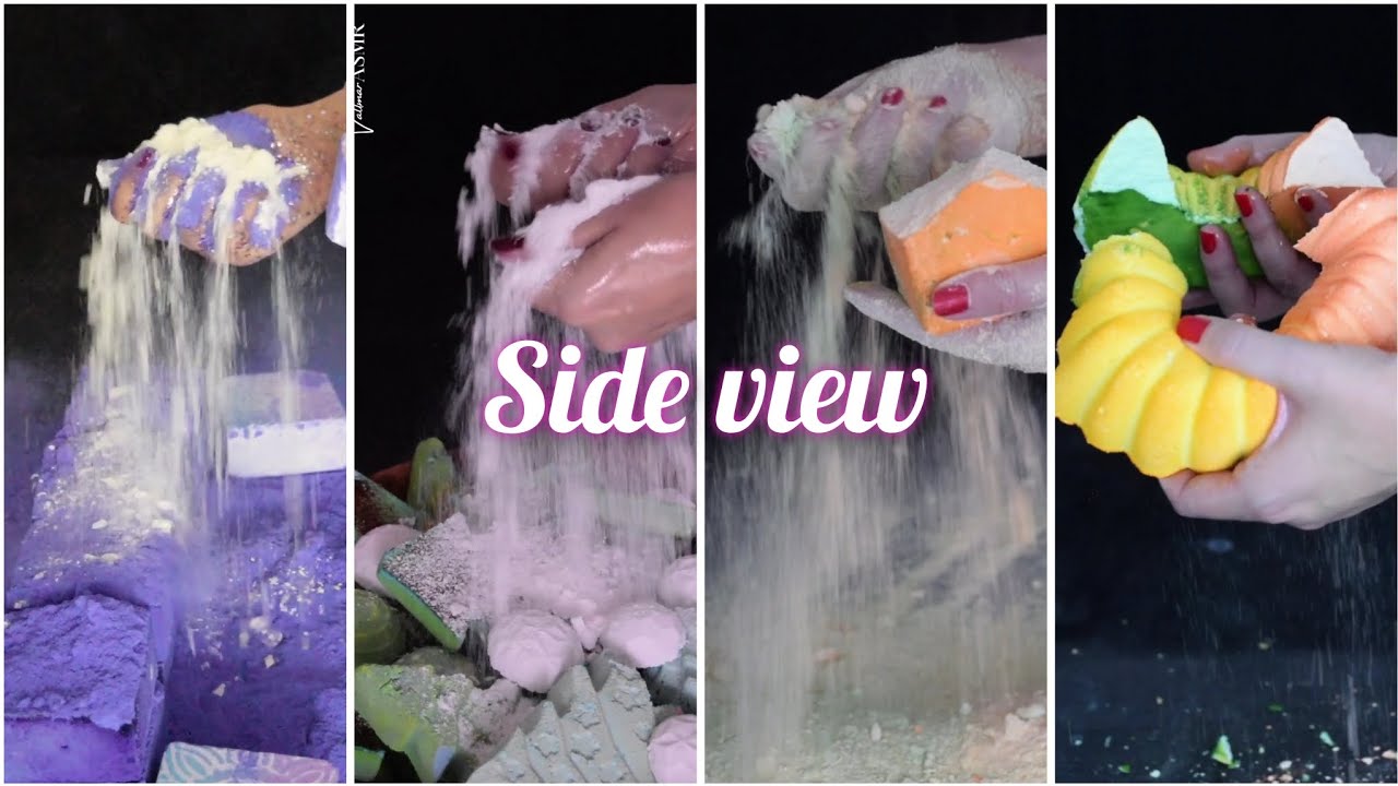 6 videos ~ Side view compilation ~ Gym chalk ASMR ~ Satisfying 🤍
