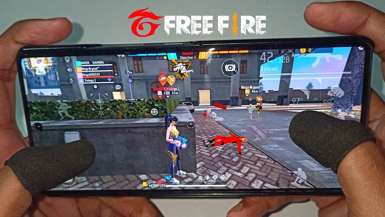free fire gameplay 2 finger handcam 🎀 infinix gt 20 pro