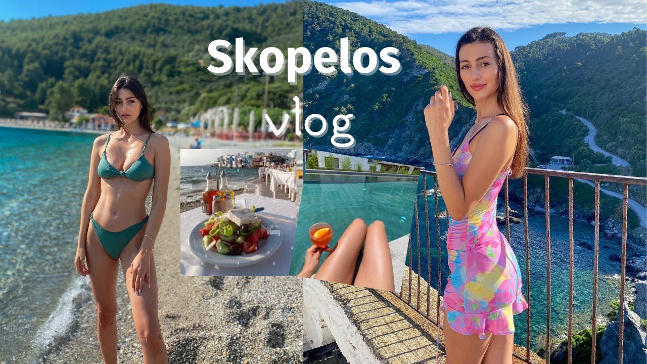 Skopelos vlog (what i eat in vacation) | Vasiliki Tsertseli