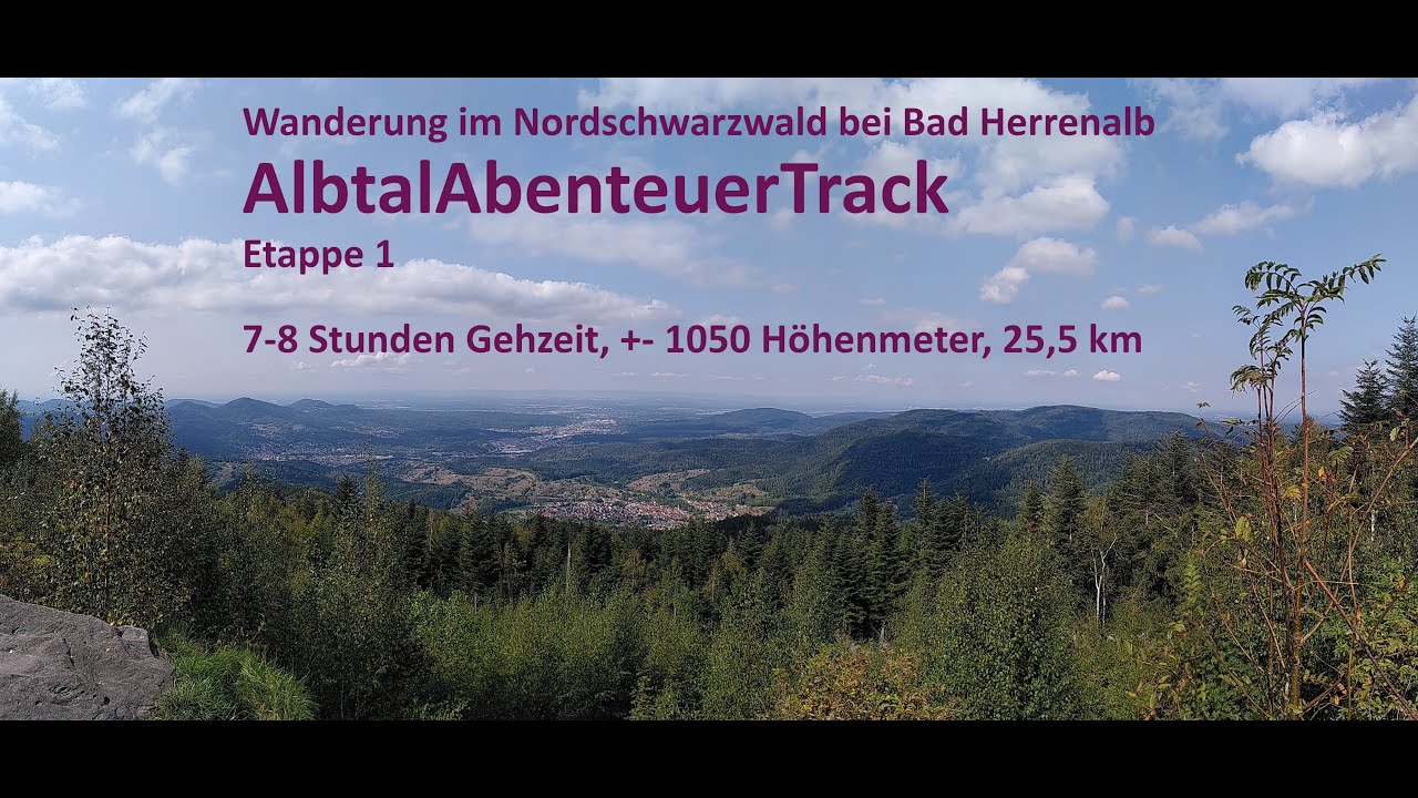 Wanderung im Nord-Schwarzwald: Albtal Abenteuer Track, Etappe 1 bei Bad Herrenalb