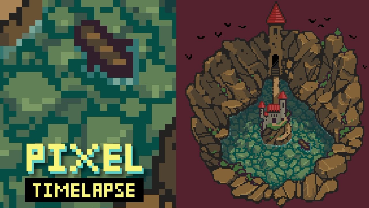Pixel Art Timelapse - Rockpool