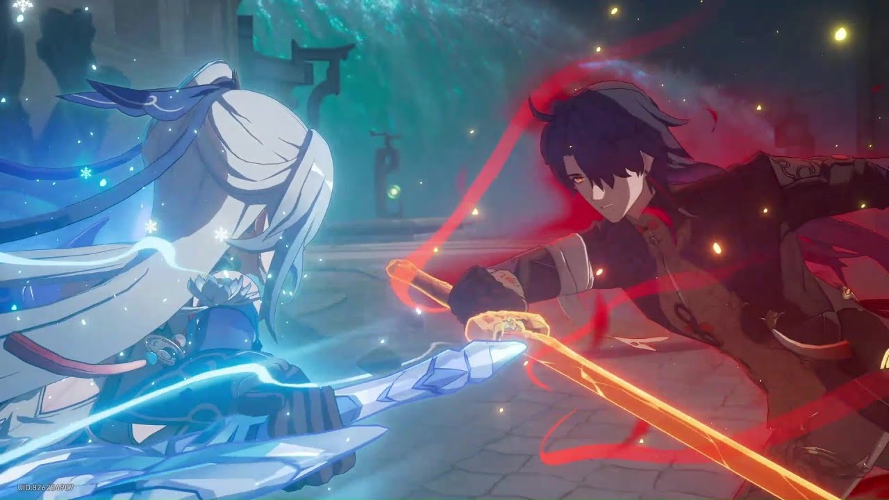 鏡流vs刃 戰鬥動畫 | 鏡流同行任務 | #崩壞星穹鐵道 #honkaistarrail  | #雲上五驍#鏡流#刃#戰鬥#動畫