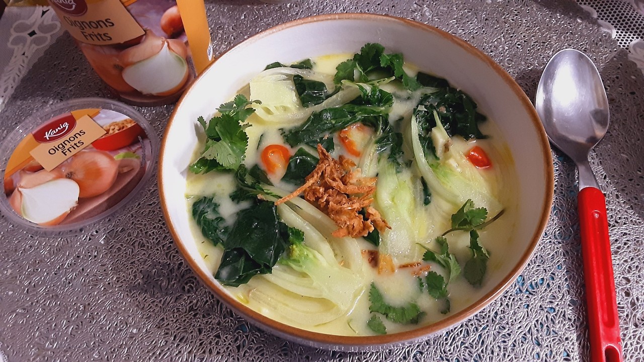 Сливочный Суп 🥣 со шпинатом. #Мои 300 Супов. Суп с капустой бок-чой, плавленым сыром/Soupe épinards.