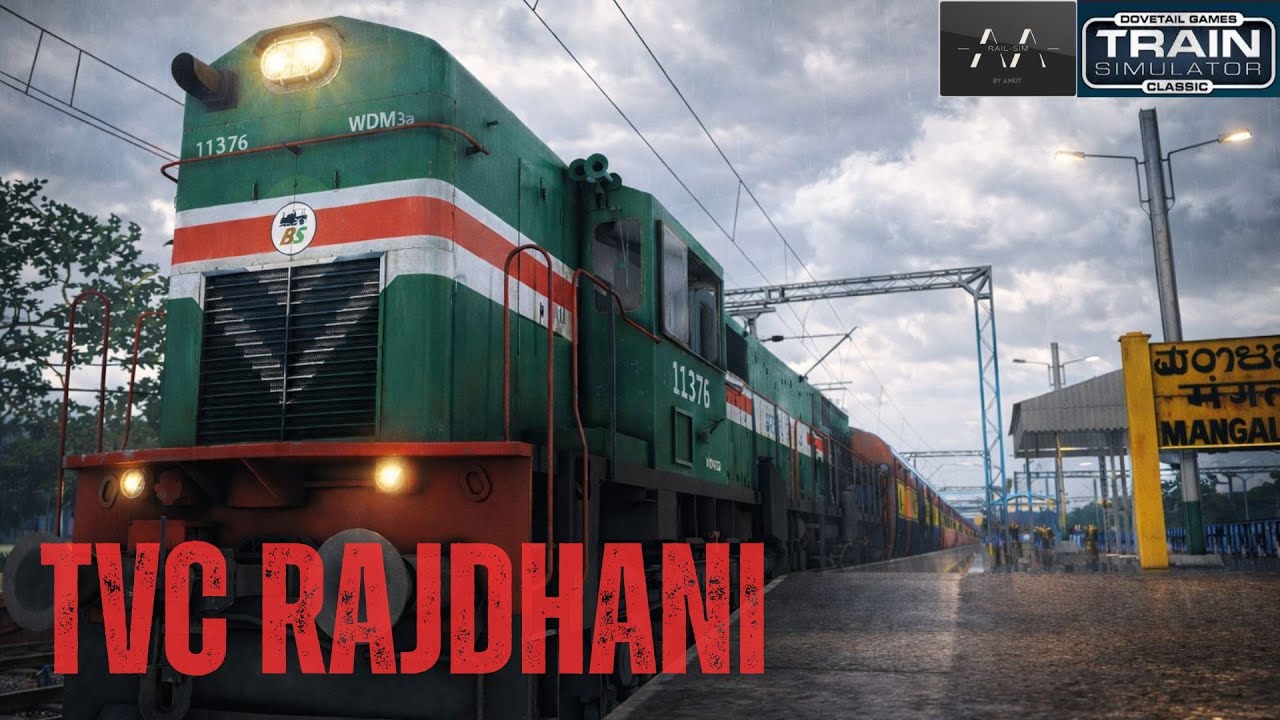 Journey in ICF Rajdhani | 12432-TRIVANDRUM RAJDHANI | (Part 1) Railworks TS #indianrailways