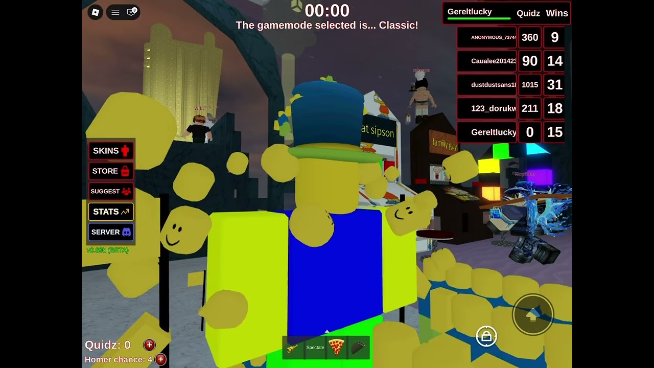 We are play you vs homer and it’s pretty cool