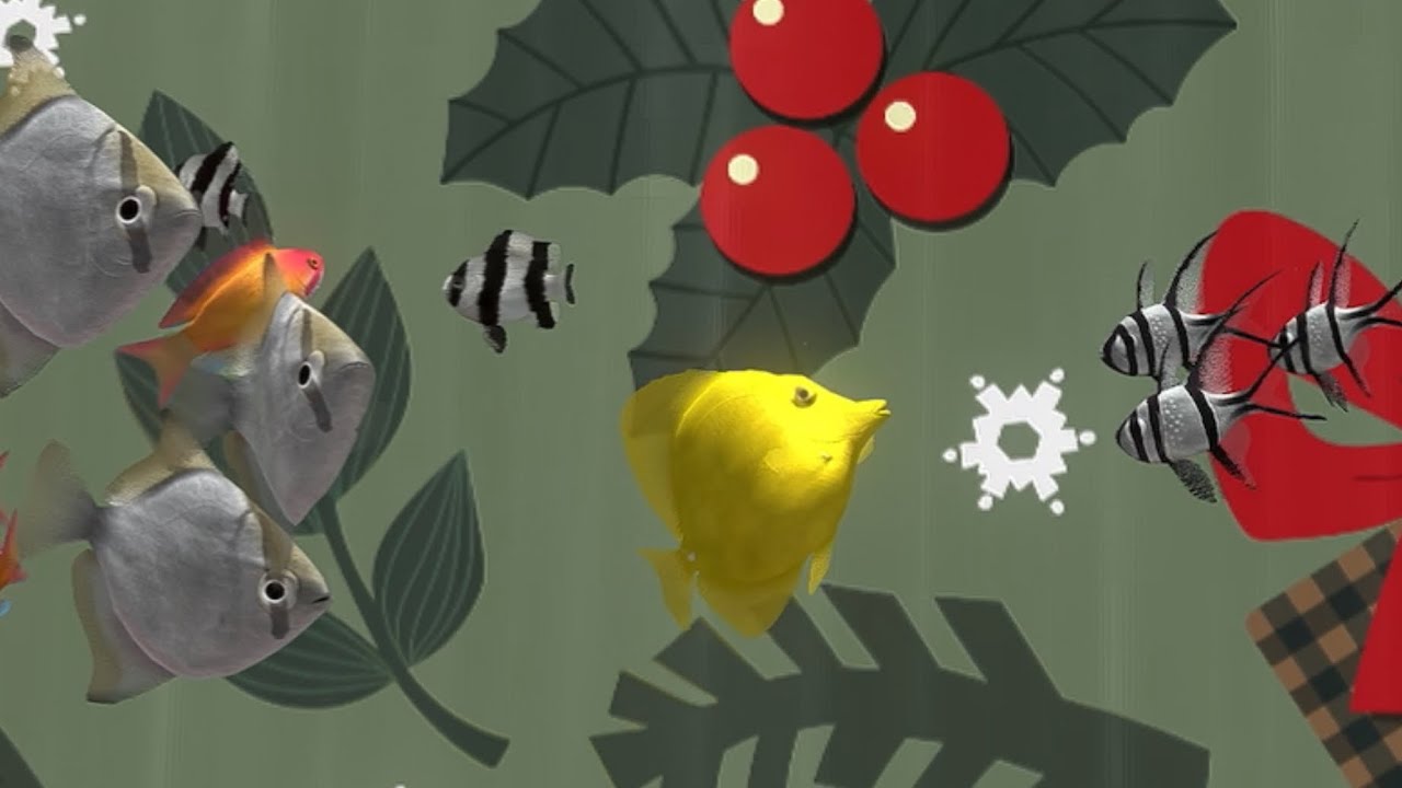 Fish farm 4 winter themed aquarium #aquariumfish #aquarium 
