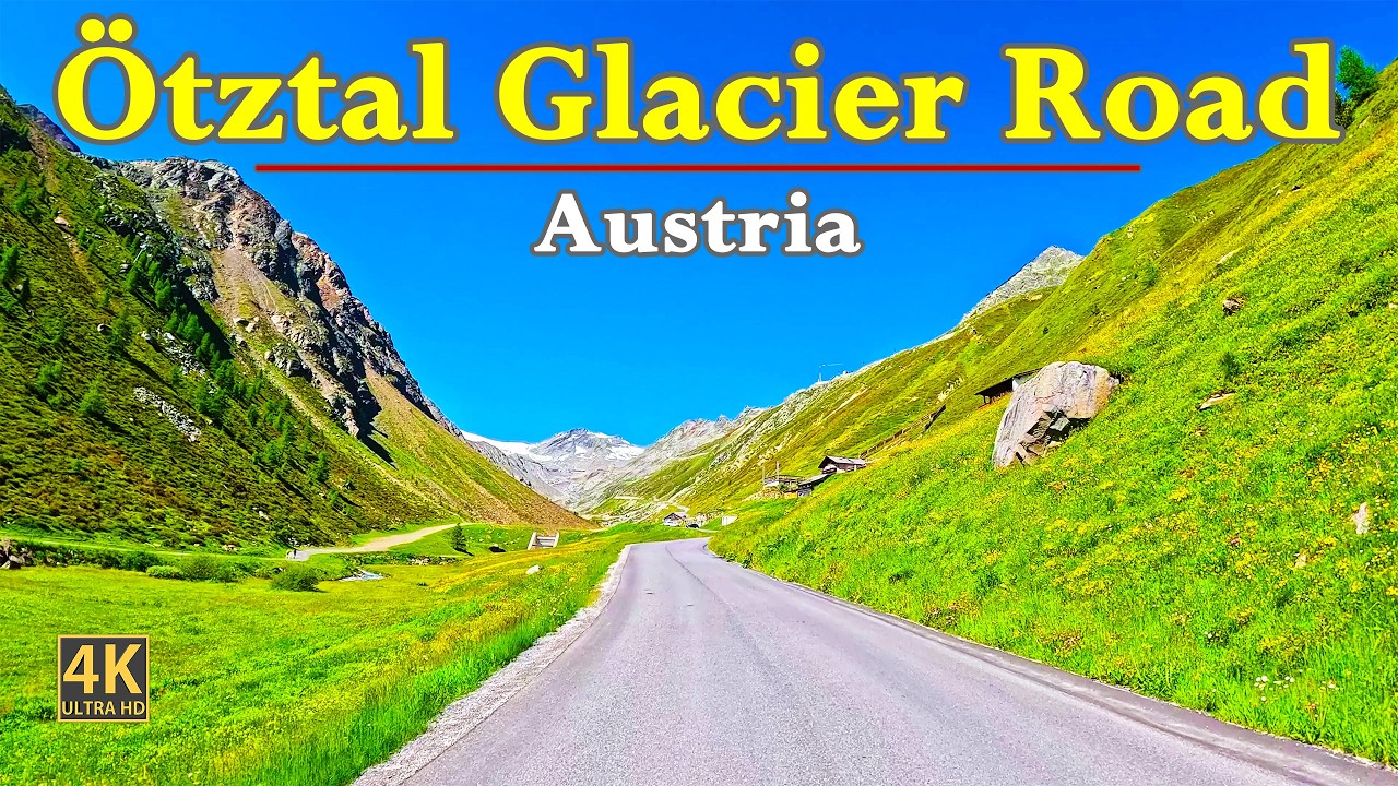 Ötztal Glacier Road, Austria 🇦🇹 | 4K Driving | Scenic Road Trip