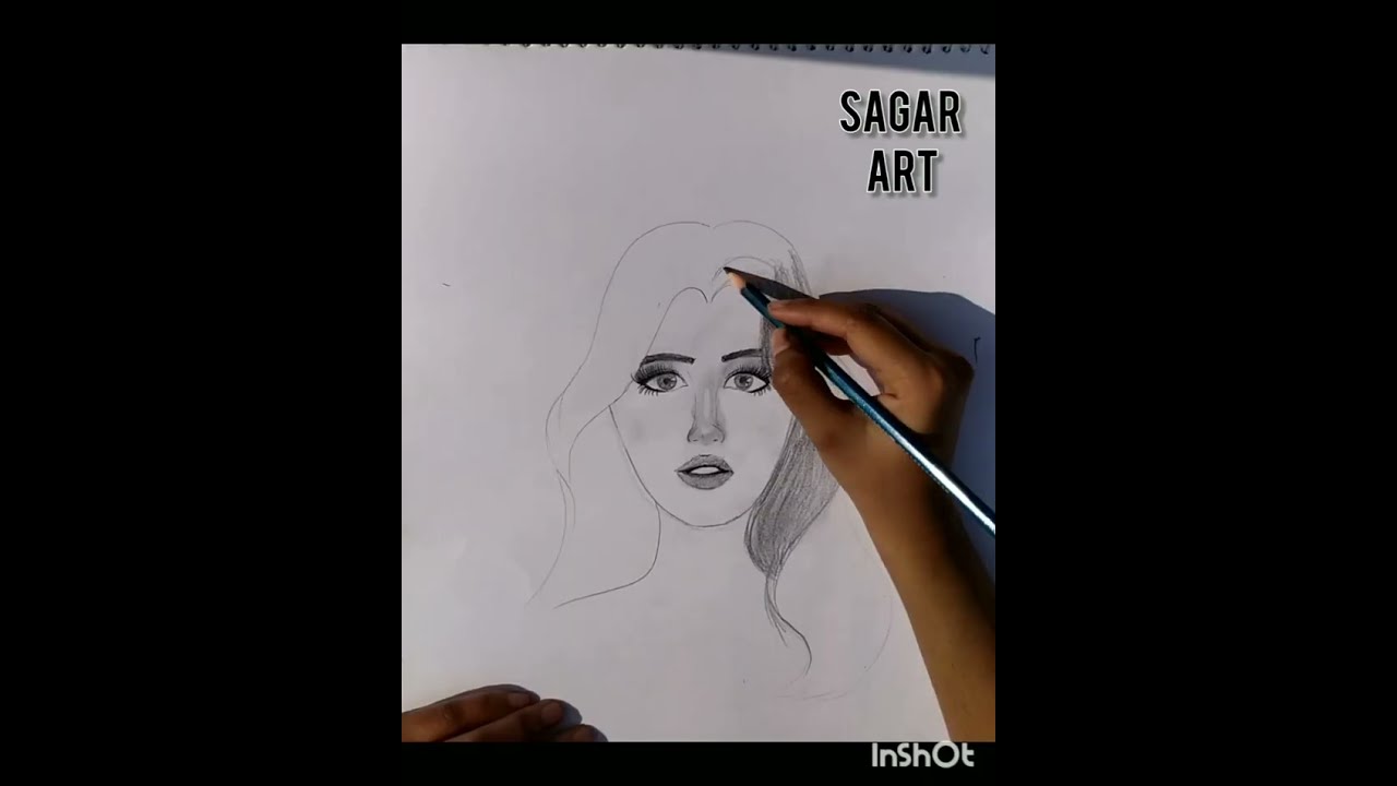 how to draw beautiful girl drawing