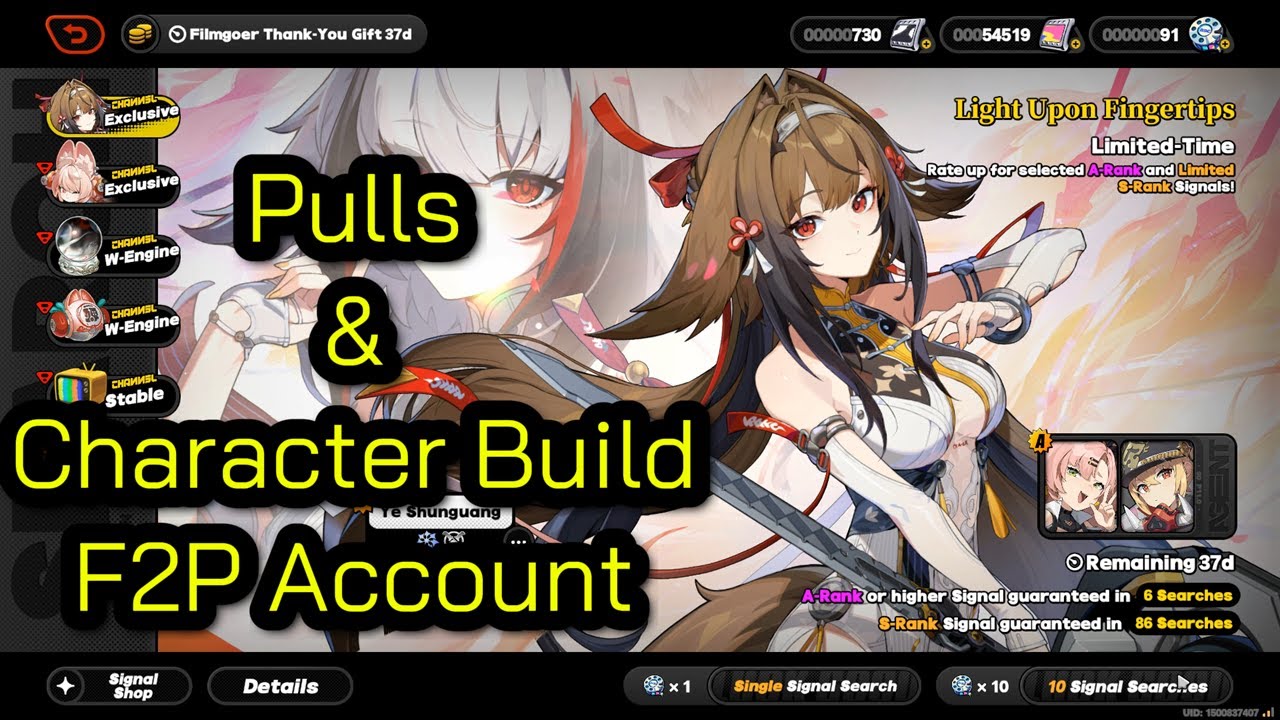 ZZZ Ye Shunguang Pulls Banner F2P Character Build #zzz #f2p #guide