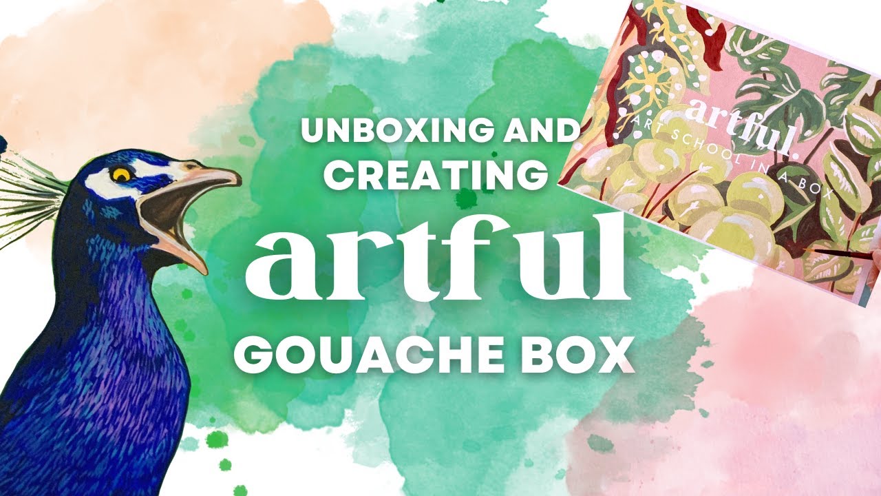 #Artful unboxing Gouache edition!