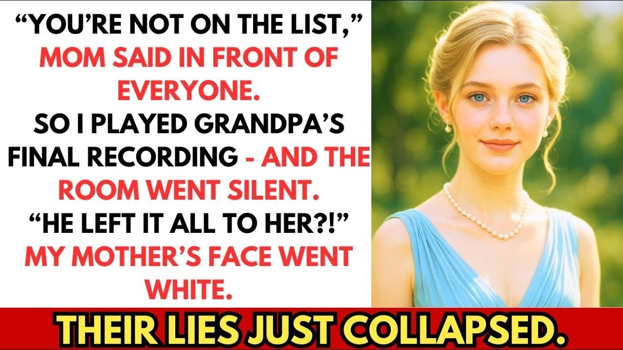My Parents Left Me Out Of My Millionaire Grandfather’s Will Reading — So I Showed The Recording