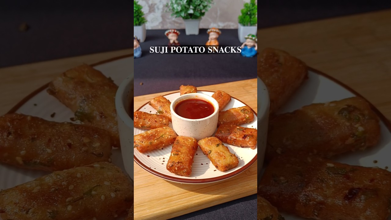 Trending Suji snacks#recipies#easy snacks#yt shorts#food shorts#cooking show#suji#street snacks#