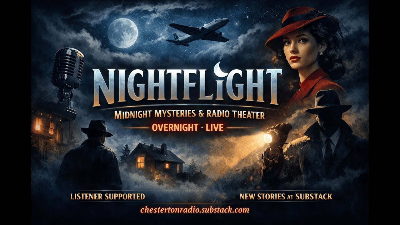 Nightflight (LIVE) — Overnight Radio Mysteries & Suspense