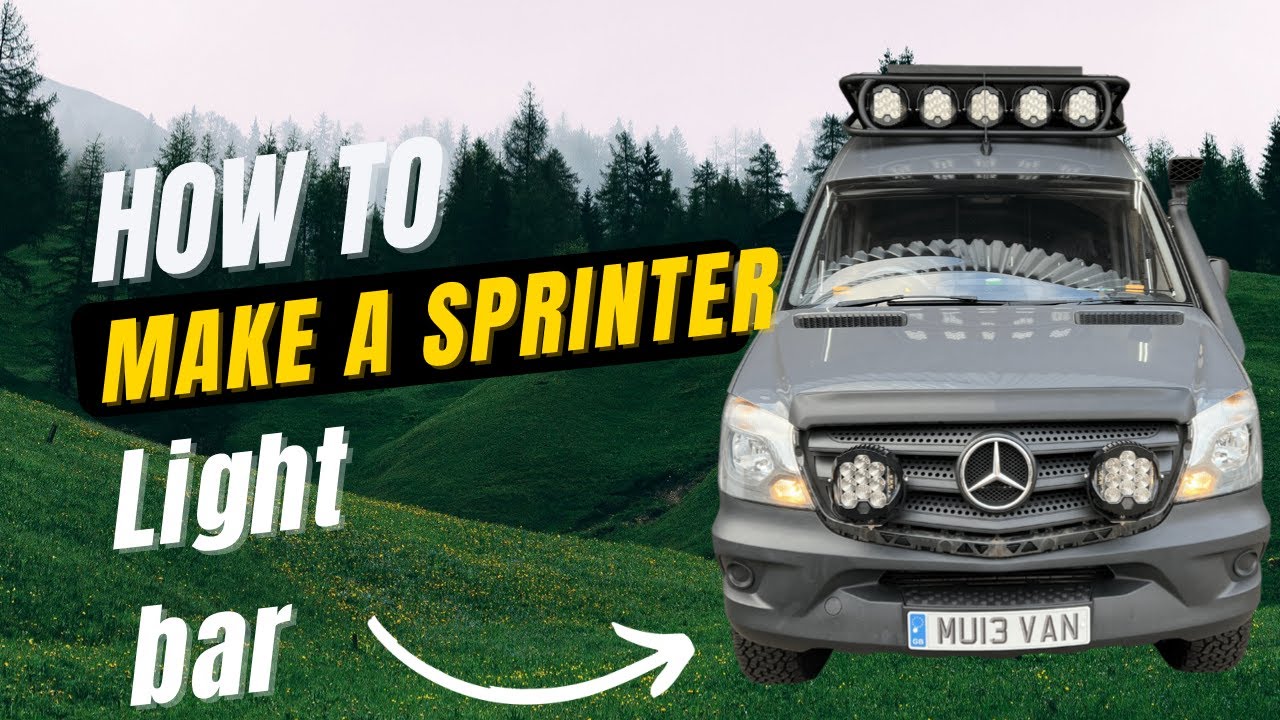How to make a Sprinter floating light bar start to finish