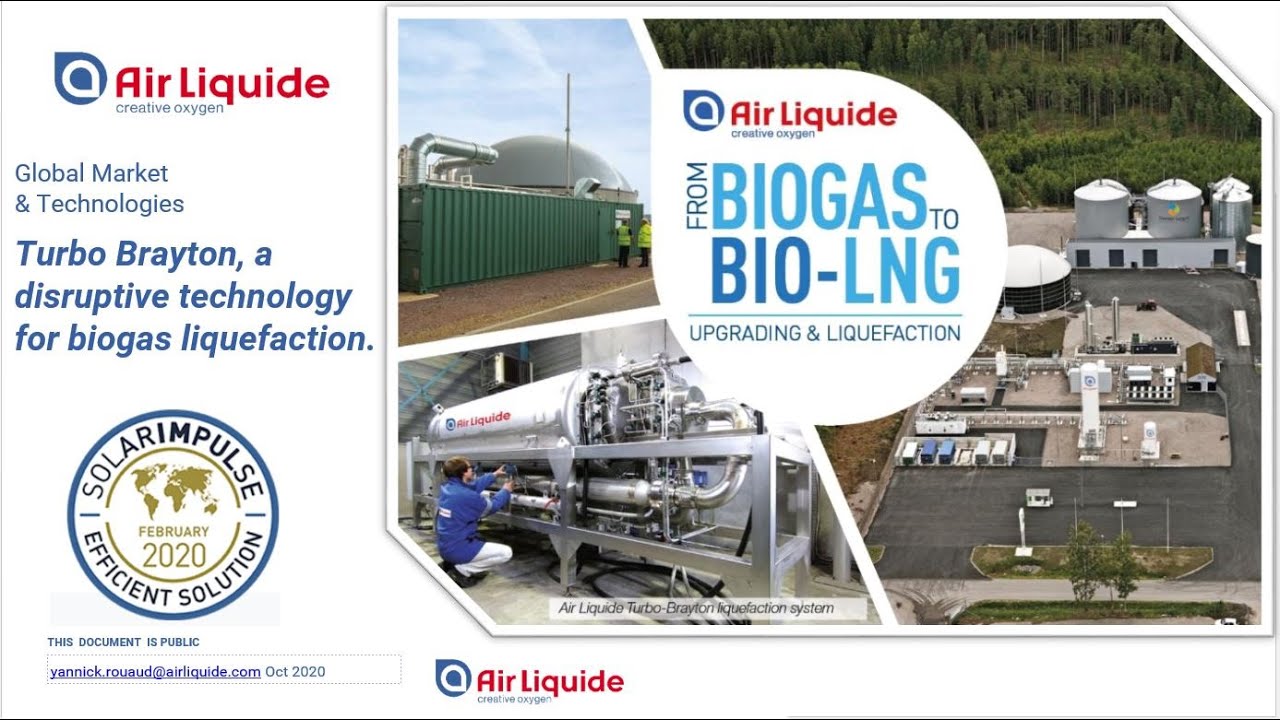 Air Liquide Biogas to bio-LNG solution with TurboBrayton