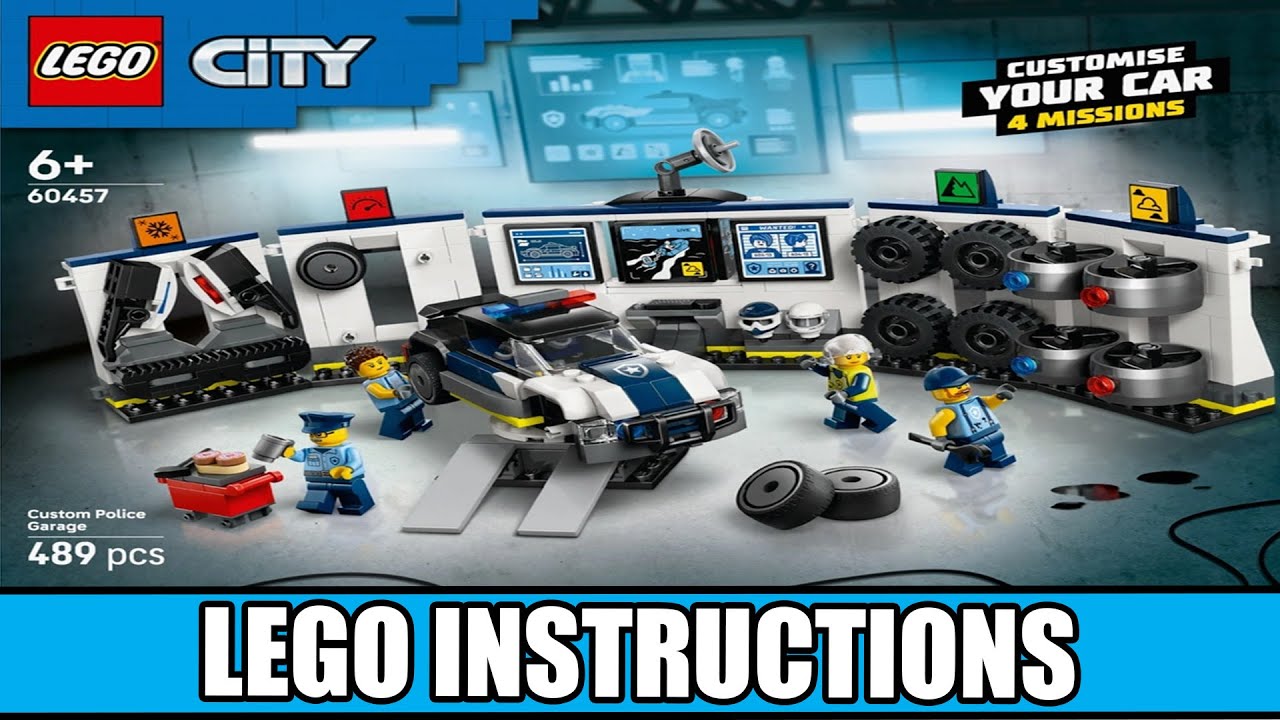 LEGO Instructions - City - 60457 - Custom Police Garage - Police