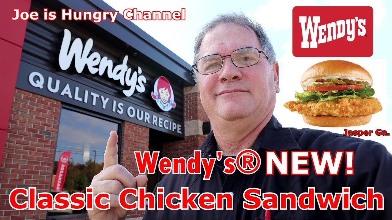 Wendy’s® New Classic Chicken Sandwich Review | Joe is Hungry🐥🐓🐔🥪 | Wendy's Classic?