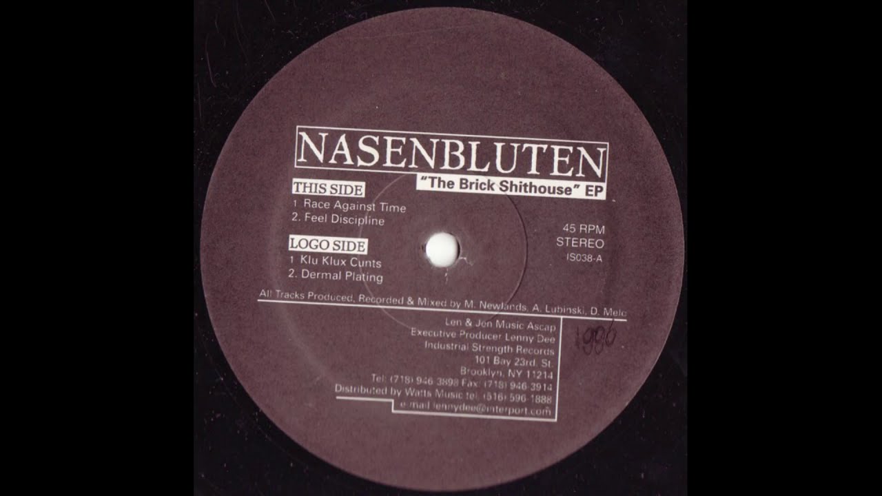 Nasenbluten - Race Against Time - Industrial Strength Records – IS038