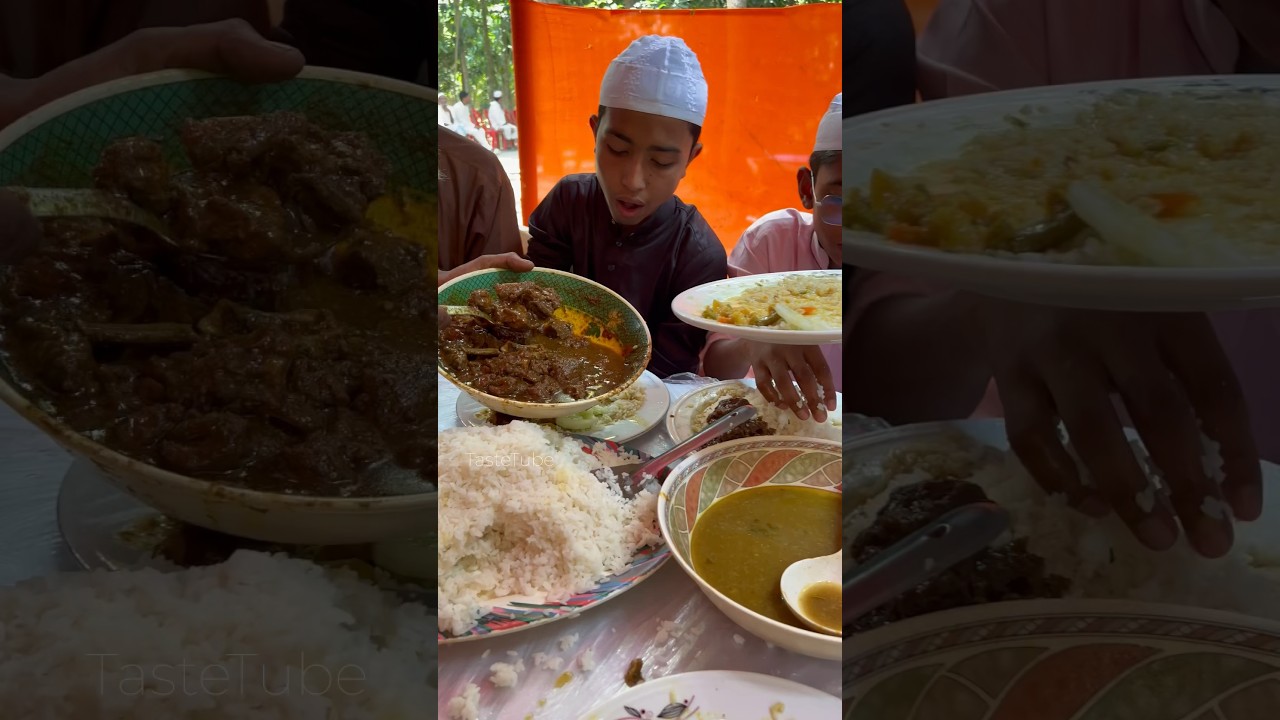 Eating Village Wedding food in Bangladesh #reels #reelsfb #reelsviral #shorts