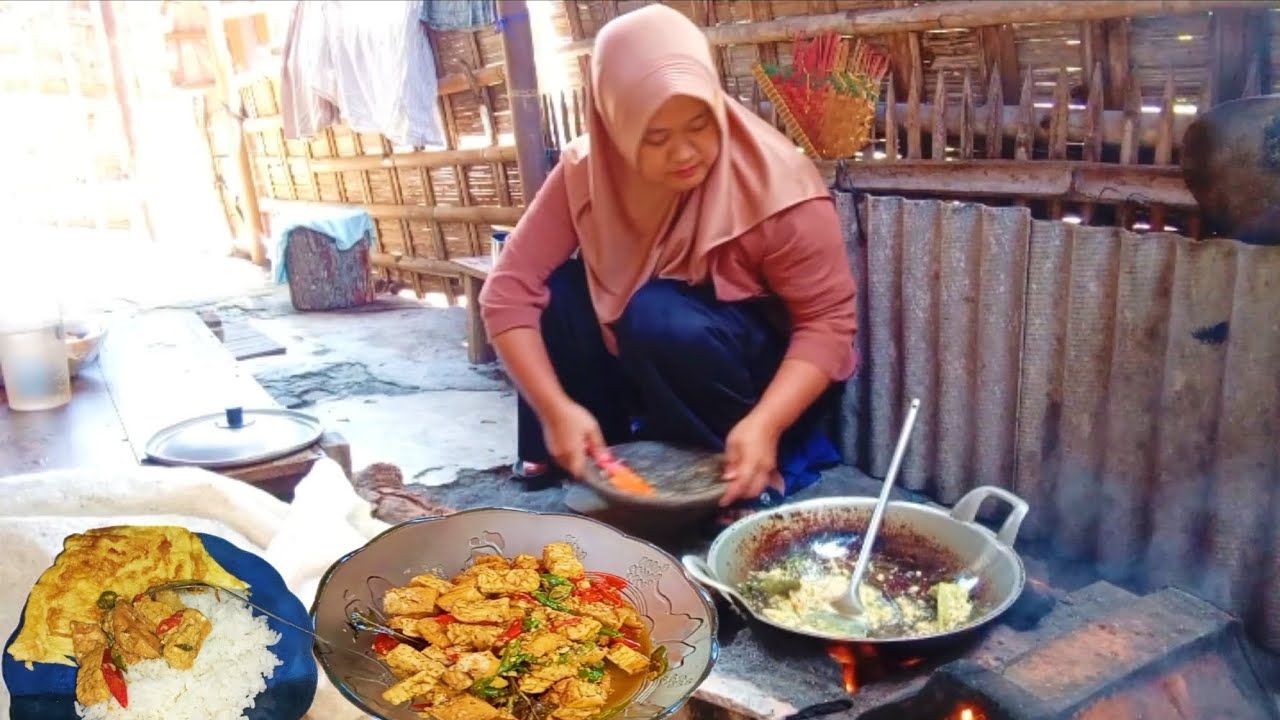 Menu sederhana tapi nikmat || masak tempe tahu kecap sama telur dadar