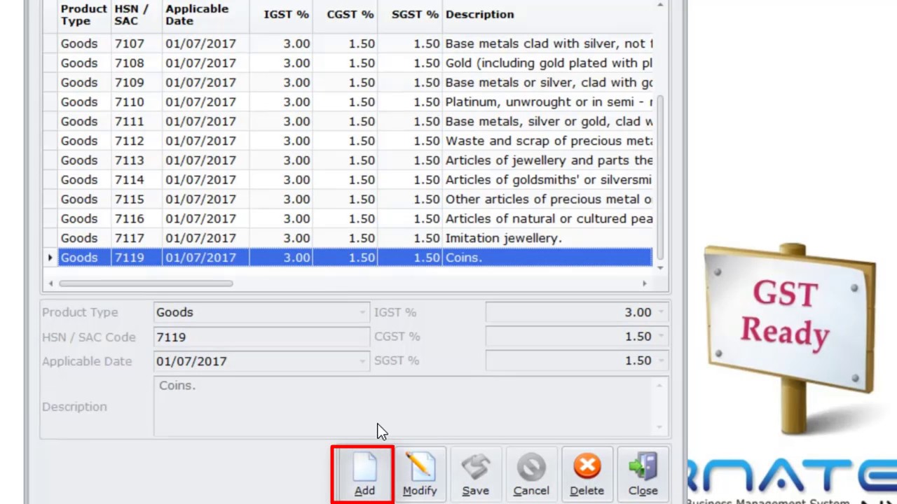 How to define HSN  SAC code-ornate-nx
