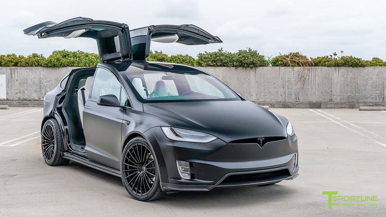 T Largo #10: Black Tesla Model X P100D Wide Body Package Wrapped in Xpel Stealth