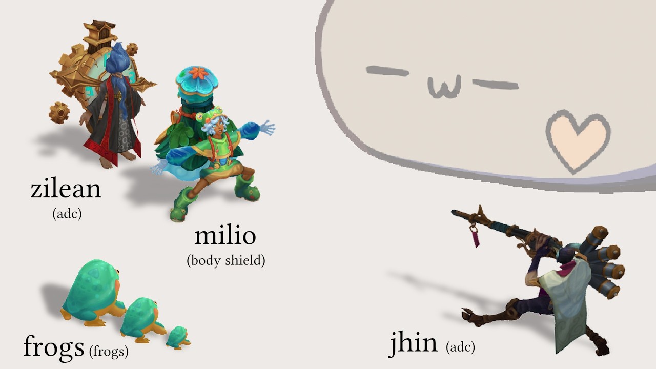 clock man and frog boy