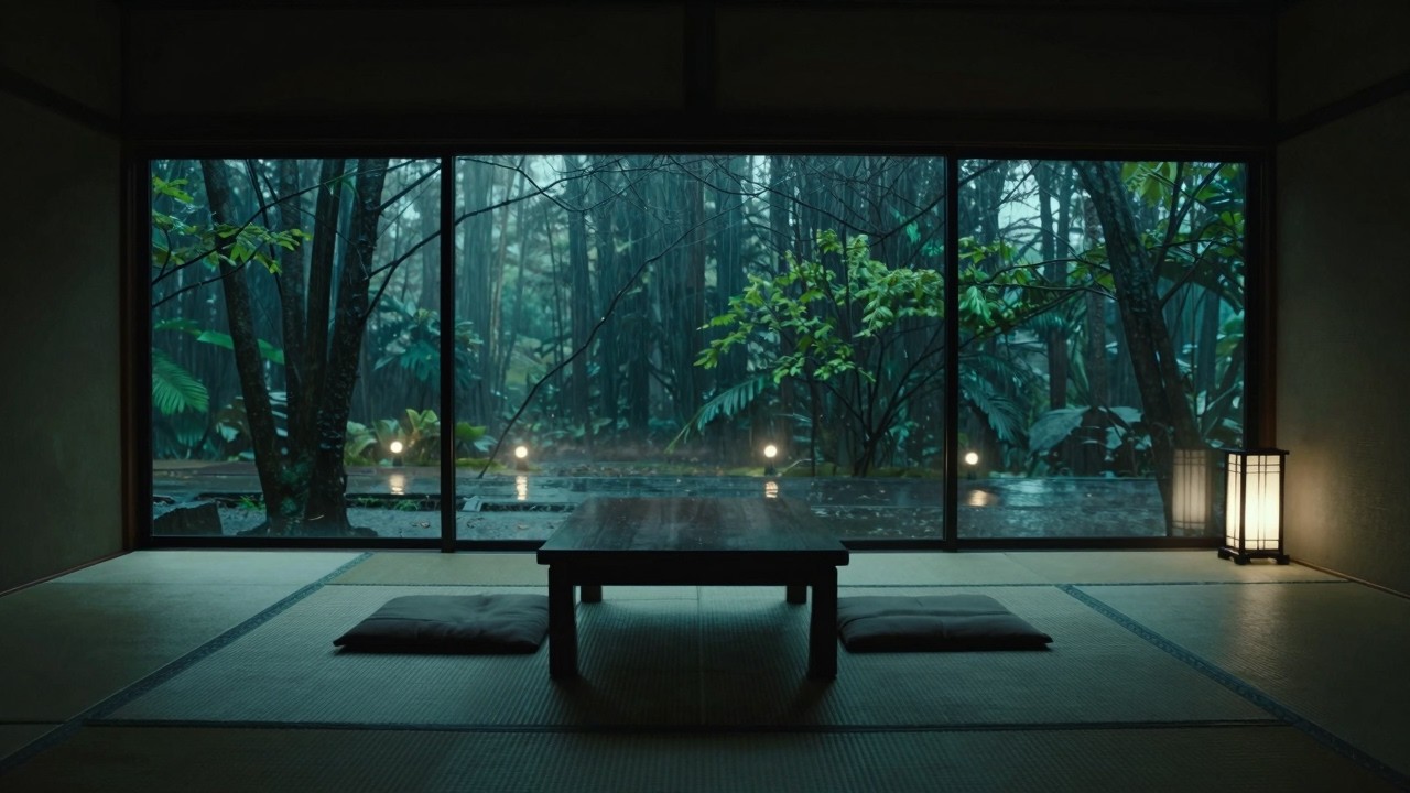 Rain Sounds in a Peaceful Garden(No Ads) 🌧 | For Deep Sleep & Relaxation